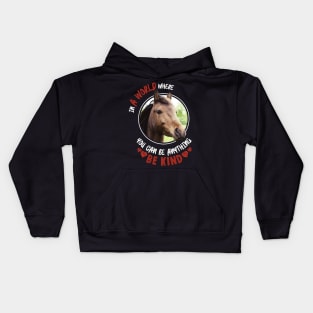 In A World Where You Can Be Anything Be Kind Kids Hoodie